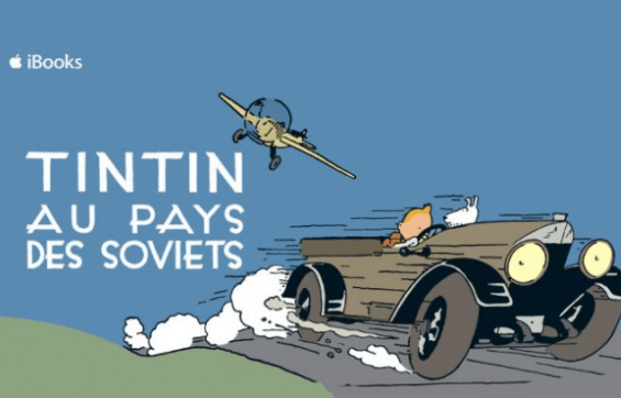 Tintin au Pays des Soviets sur les étagères de l'iBooks Store